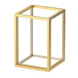 Cosmetics Storage Box Container, Make Up Brush Holder Gold, Makeup Brush Cup, Cosmetic Brush Holder, Gold Brush Holder, for Bathroom, Dressing Table, for Brushes, Eyeliner, Lipstick