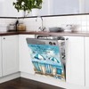 Beach Chairs Decoration Dishwasher Magnet Cover, Reusable Seaside View Inspiring