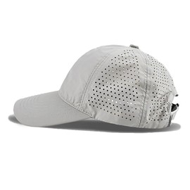 JAOAJ Summer Breathable Mesh Baseball Cap Running Sports Quick Sun Hat Drying Baseball Hats Sports Cap Adjustable Cap with UV Protection Men, A3# Light Grey