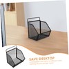 SHINEOFI Mesh Wall File Organizer Sturdy Iron Desktop Document Storage