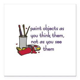 CafePress Paint Objects Square Car Magnet 3 X 3 Square Car Magnet, Magnetic Bumper Display