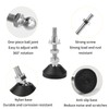 Minnhua 8PACK Adjustable Levelling Feet - M8 x 50mm Furniture