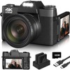 VETEK Digital Camera, 4K Vlogging Camera for YouTube 56MP 16X