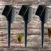 Dyeing perm brush, dyeing container, dyeing towel, comb, 3 brushes on both sides, black / 염색 파마용브러시 염색용기 염색용타올 빗 양쪽 브러쉬 3개 블랙