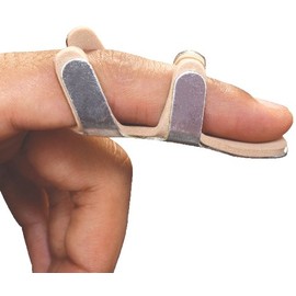 Flamingo Frog Splint Straightening Finger Corrector Brace for Fracture, Collateral Ligament, Arthritis, Dislocation, Trigger Finger, Muscle - Aluminium with Foam Padding Thumb Splint - Large