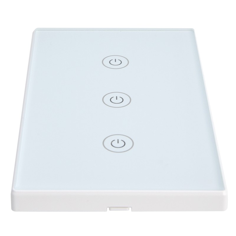 3 Gang Smart Touch Switch Glass Panel Voice APP Remote
