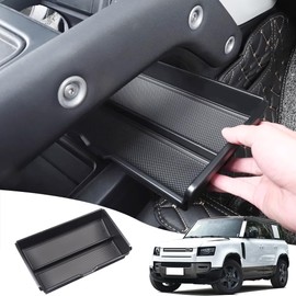 SFWAYA Lower Center Storage Box for 2020-2024 Land Rover Defender 90 110 130 Console Storage Box Interior Organizer Organizer Tray Protective Mat Decorative Tuning Supplies Accessories