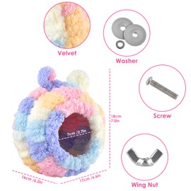 KATUMO Lovebird Nest, Bird Breeding Bed Parrot Snuggle Hut Conure House for Budgie Cockatiel Conure Lovebird Canary Finch Hamster Small Pets