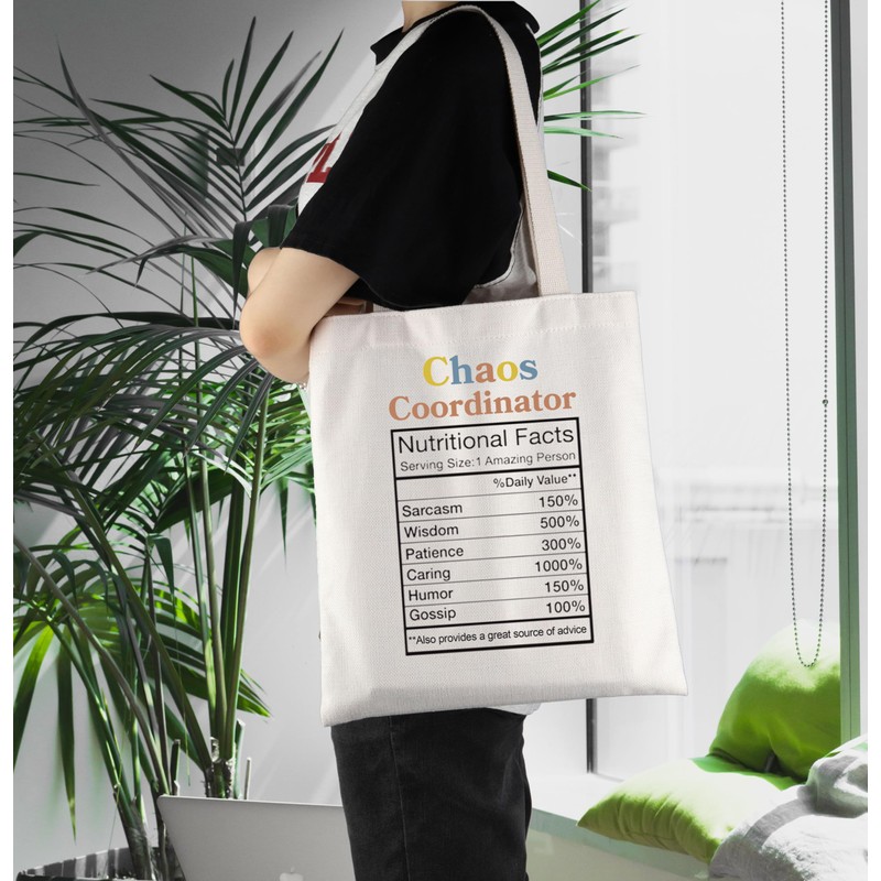 Chaos Coordinator Shopping Bag Boss Lady Gift Team Mom Tote