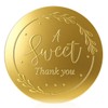 240 Pcs A Sweet Thank You Stickers, 2 Inch Gold