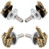 Lunsom Finger License Plate Screws, License Plate Screw Kit 4PCS