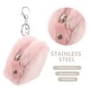 LIFKOME Cute Plush Bag Keyring Mini Backpack Small Plush Pouch