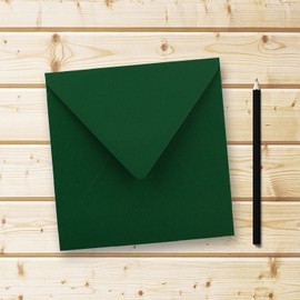 FarbenFroh® Series Square Envelopes Without Window, 15.5 x 15.5 mm Wet sealing for Wedding Cards, Invitations and More