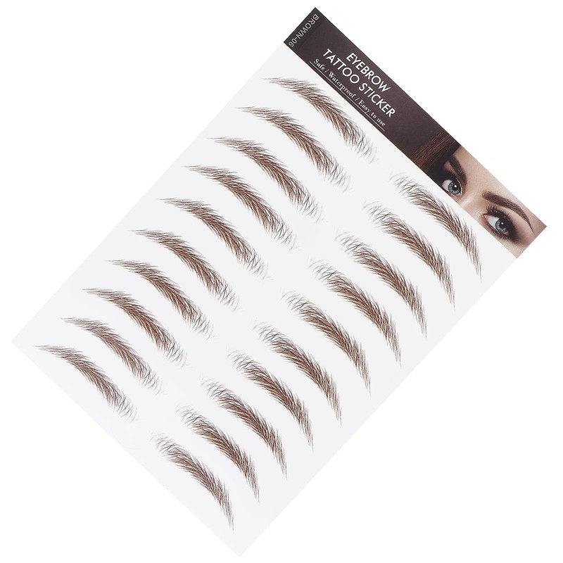 6D Eyebrow Tattoo Sticker, Professional Waterproof Eyebrow Transfer Sticker, Eyebrow