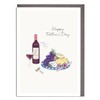 Cheese & Wine Father's Day Card - 'Happy Father's Day'