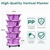 Tectsia Strawberry Vertical Planter GardenTower, 5 Tiered Stackable Planter with