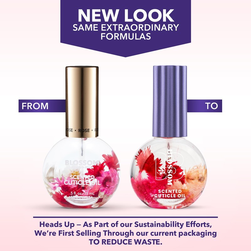 Blossom Cuticle Oil for Nails, Hydrating, Moisturizing, Scented Nail Oil