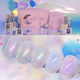 From the Nail Moon Crystal 5 Piece Set Powder Glitter Gel / 프롬더네일 문크리스탈 5종 세트 파우터 글리터젤