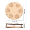 Parliky 6-Hole Wooden Golf Ball Display Rack Golf Ball Case
