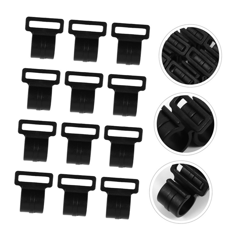 BIUDECO 30pcs Awning Pole Clips Heavy Duty Tent Suspension Hooks