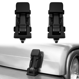 TJ Locking Latches Hood Latch Compatible with Jeep Wrangler TJ 1997-2006, Latch Safety Catch Kit Replacement Hood Latches Lock Eliminate Hood Flutter Bounce,2 PCS