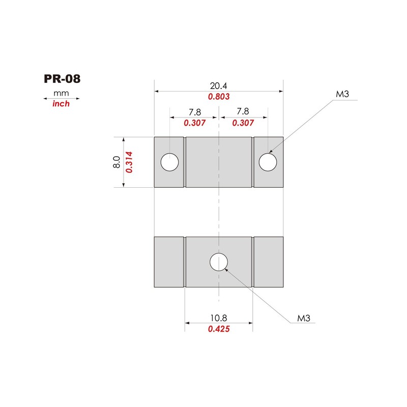 KTS Titanium Parts Pr – 08 Tele 3pcs. Style Bridge