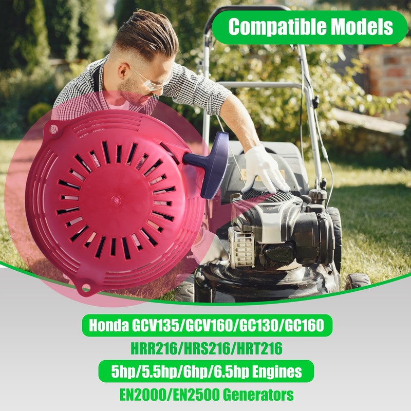 GCV160 Pull Start Recoil Starter,Compatible with Honda GCV135 GCV160 EN2000