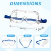 Yunsailing 30 Pack Protective Safety Goggles Clear Lab Over Glasses