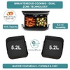 Szyeequoo Silicone Air Fryer Liner Set - Reusable and Nonstick