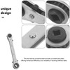 ULTECHNOVO Service Wrench, 3pcs Refrigeration Ratcheting Wrench Wratchet Tool with