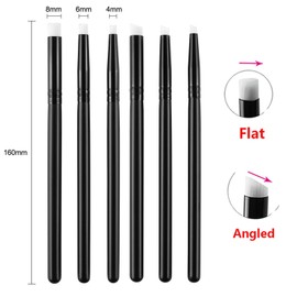 Detailed Ink Blending Brushes for Card Making 6 Count, 2 Kinds of Head,Art Blending Tool for Ink Blending,Use with Intricate Stencils,Deal with Small Details Scrapbooking Craft Supplies