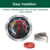 Quantfire Upgrade Replacement Thermometer for M/Minimax Big Green Egg, 2"