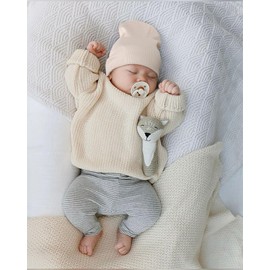 DRESHOW Newborn Baby Knit Hat - Soft Baby Beanie Hat for Boys & Girls, 3-24 Months