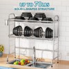 HOWDIA Stainless Steel 2-Tier Over The Sink Dish Drying Rack