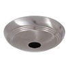 B&P Lamp® Satin Nickel Screw Collar Ribbed Canopy (Only)