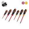 TACTIX VDE Screwdriver Set 6-Piece Phillips Slotted GS Tested up