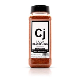 Spiceology - Black Magic Salt-Free Seasoning - Cajun Blackening Seasoning - Use On: Fish, Chicken, Steak and Seafood
