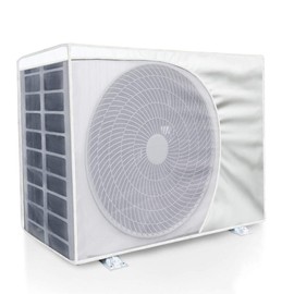 Air Conditioner Outdoor Unit Cover, Energy Saving, Waterproof, Dustproof, Detergence Prevention, Sunscreen, No Removal, Increased Efficiency, Reflective Insulated Air Conditioner Cover, Outdoor Unit Cover, Sun, Rain, Snow, Wind, Heat Shielding Protection