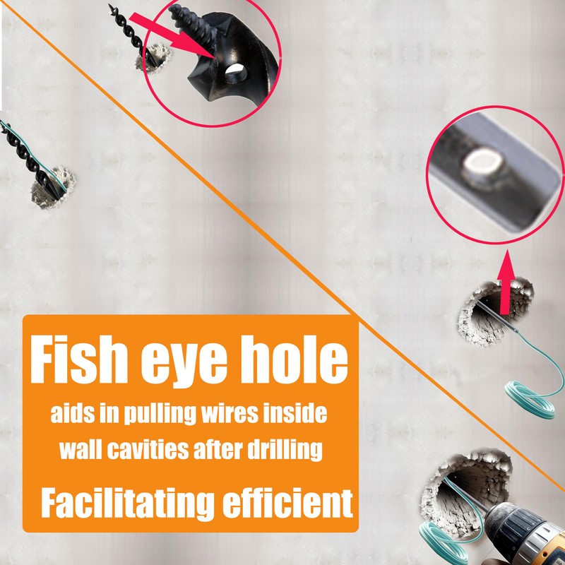 WOWSUPM Flex Installer Drill Bit Fish Bit Self Screw Point