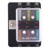 6 Way Circuit Blade Fuse Box Block Holder With LED