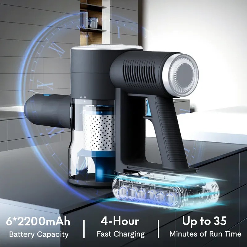 FCJ Cordless Carpet Cleaner Efficient Vacuum for Home UseAttribute: BlushGrey