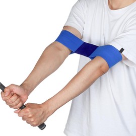 QUARKZMAN Golf Swing Trainer Aid, Swing Wrist Swing Alignment Corrector Posture Corrector Belt Swing Posture Arm Corrector Golf Swing for Beginners, Blue