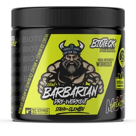 Pre entreno barbarian sabor helado de limon de 350 gr rinde 35 servicios (STANO)