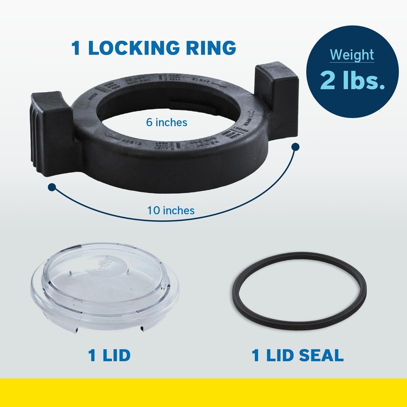 Zodiac R0448800 Locking Ring Lid Seal Replacement for Select Zodiac