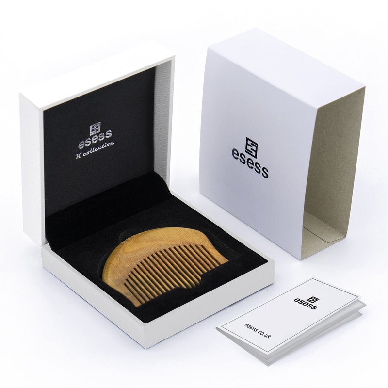 esess Sandalwood Kanga Classic (Sikh Wooden Hair & Beard Comb/Sikh