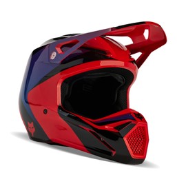 Fox Racing V1 MOTOCROSS HELMET, STREAK FLO RED, X-Large