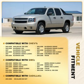 Cargo and Fog Lamp Switch - Replaces D7096C, 15143597, 1S14820. 15076588 - Fits 03-06 Silverado 1500 2500 HD 3500 Classic, Suburban 2500 Tahoe, Sierra 1500 Yukon, Yukon XL 1500 & XL 2500