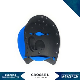 AQASKIN Training Paddle Made of Durable and Lightweight Sponge - Pool and Sea - Ideal for Adults and Children - Unisex (L, Quantity 1 Pair)