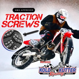 Kold Kutter AMA-Approved Traction Screws 250 Pack (#12) 1 1/2" - Winter Ice & Snow Tire Heavy Duty Studs Spikes for Racing Dirt Bikes, ATVs, Motorcycles, and Snowmobiles Tracks