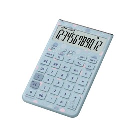 Casio JT-200T-MM-BU-N Design Calculator, Comfy Moomin Model, Moomin Design, Graceful Blue, Just Type, 12 Digits